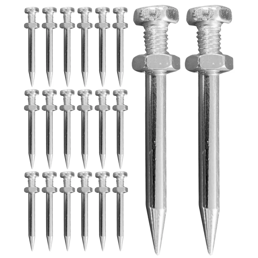 20 Pcs Inflatable Accessories Aerator Shoe Spikes Tool Metal Supplies Shoes Peg Garden Lawn Nail