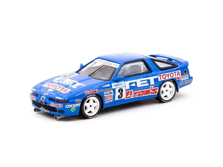 Diecast TW 1:64 Scale Toyota Supra Turbo MA70 #3 Alloy Car Model