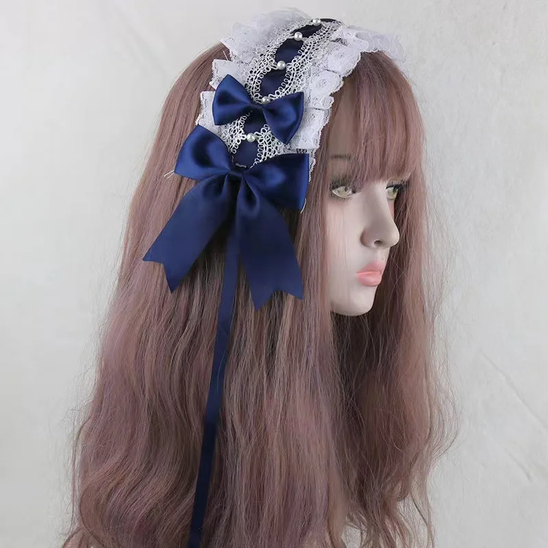 Lolita Đầu Hoa Cưới Yêu Chúa Vòng Tay Cánh Thiên Thần Ren Kc Đầu Nơ Lolita Đầu Trang Sức Cosplay Đáng Phụ Kiện