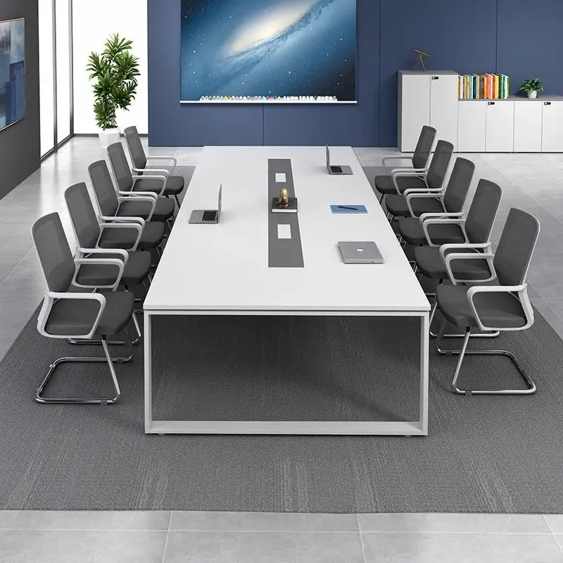 

M&W Luxury Conference Modern Commercial Office Desk Boardroom Industrial Meeting Room Table