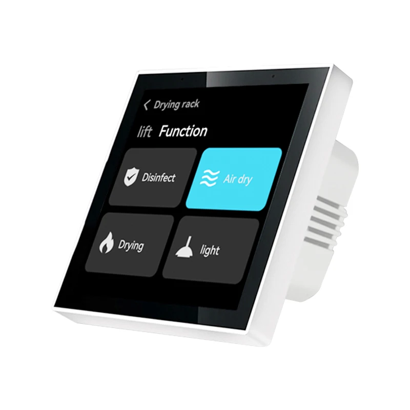 

2022 New Design Multi-function Smart Home Wireless Zigbee Gateway System Wall Panel 4inch Central Control Panel