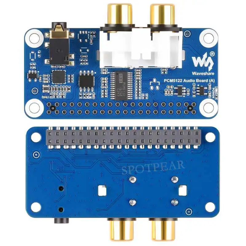 Raspberry Pi PCM5122 I2S DAC HIFI Audio Sound Card Expansion Board PI5/PI4/Zero Plug-and-Play