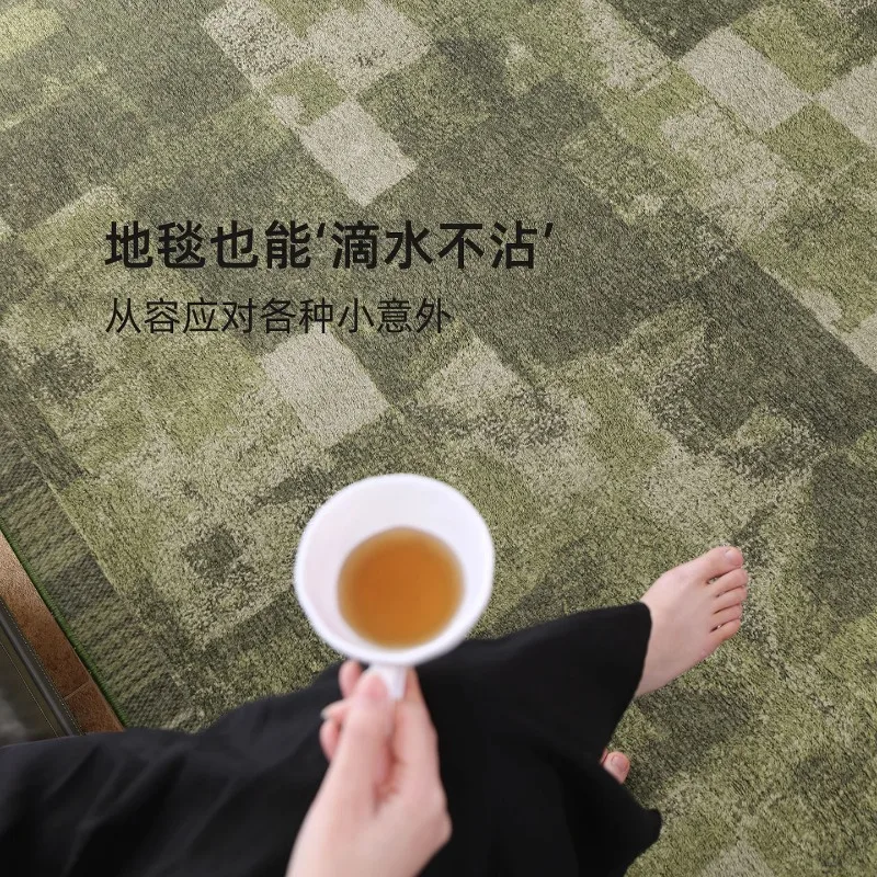 Living room new French retro sofa coffee table floor mat, home no care thickened bedside blanket
