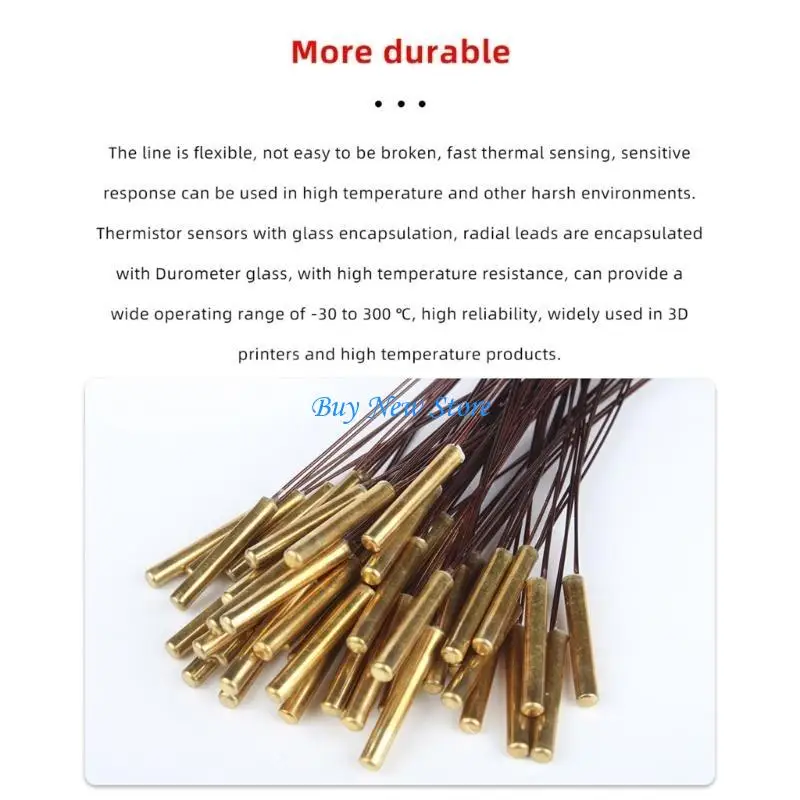 

20ce -принтер Термистор NTC100K Датчик высокой температуры 3950 Филамента горячая клемма для Voron2.4/1,8 принтер