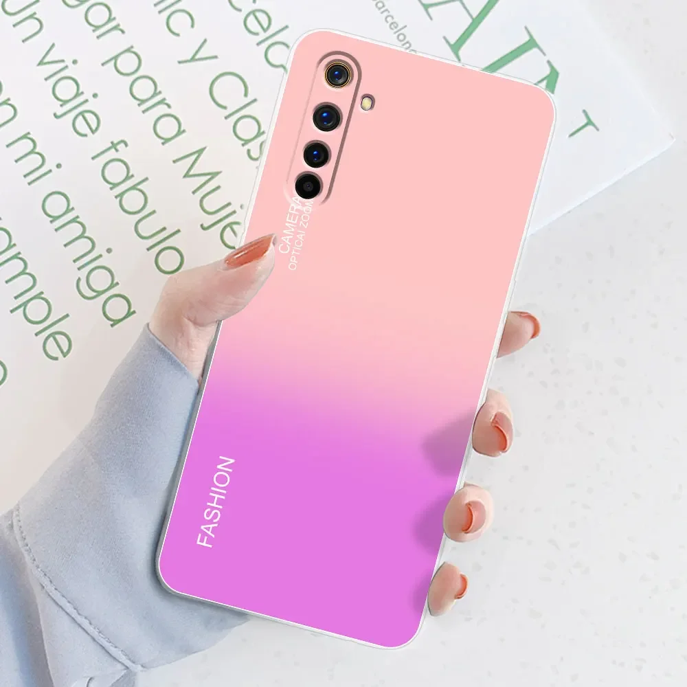 For Realme 6 Case Realme 6 Pro Watercolor Marble Transparent Cases For Realme 6S Cover For Realme6 i Silicone Back Bumper Funda