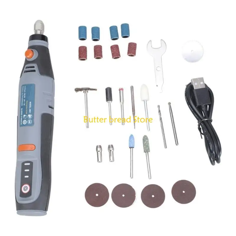 

W89C 8500 15000 21000RPM Mini Grinder Engraver Pen Cordless Electric Grinder Set