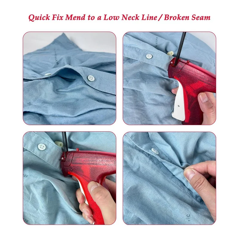 a59z-6003pcs-ファインガーメントラベルガンキットラベルステッチツールマイクロガン衣類縫製キルティングヘミングクイックガン