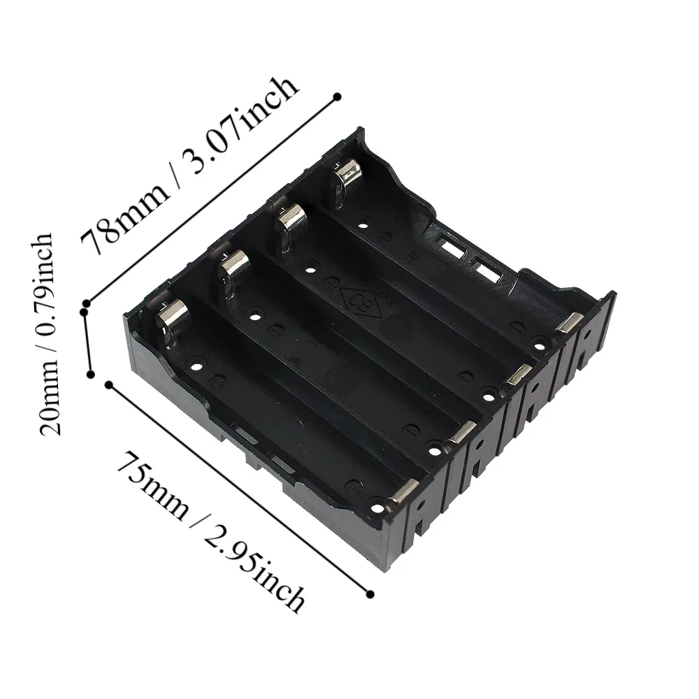 1/2pcs 18650 Battery Holder Box 1/2/3/4 slot DIY Battery Storage Case 1X 2X 3X 4X Batteries Container Hard Pin