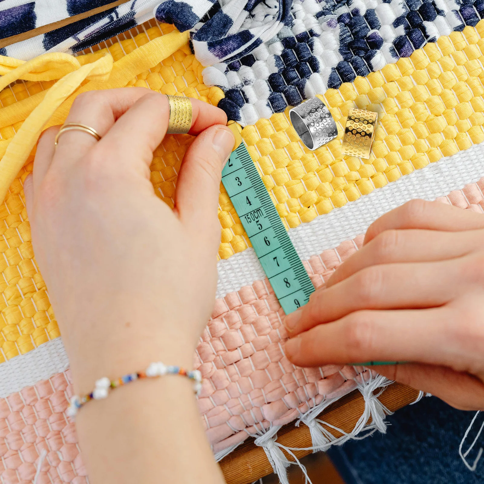 2 шт., металлические наперстки для ручного шитья, защитные наперстки, кольца для шитья, швейный инструмент