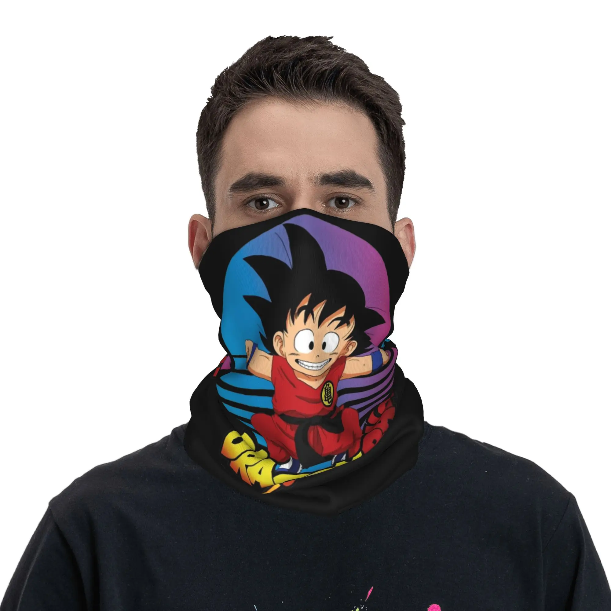 dragonball dragonballz dbz Wrap Scarf Merch Neck Cover  Bandana Summer Hiking Face Mask for Men Women All Season