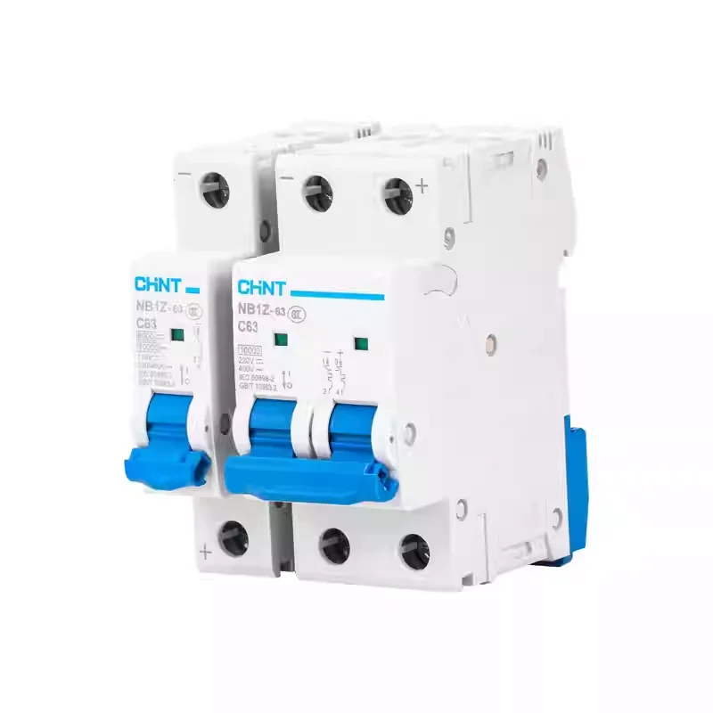 CHINT NB1Z-63 1P 2P AC DC Mini Circuit Breaker 6A-63A DC220V AC230V/400V MCB For Solar PV System