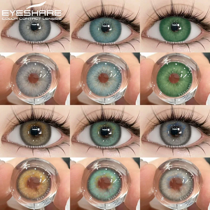 

1 пара корейских линз EYESHARE цветные контактные линзы для глаз синие линзы для глаз коричневые контакты натуральные серые школьники для глаз зеленые линзы