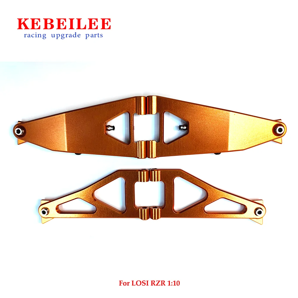 KEBEILEE CNC 7075#aluminum front upper&lower suspension arms for LOSI RZR 1/10