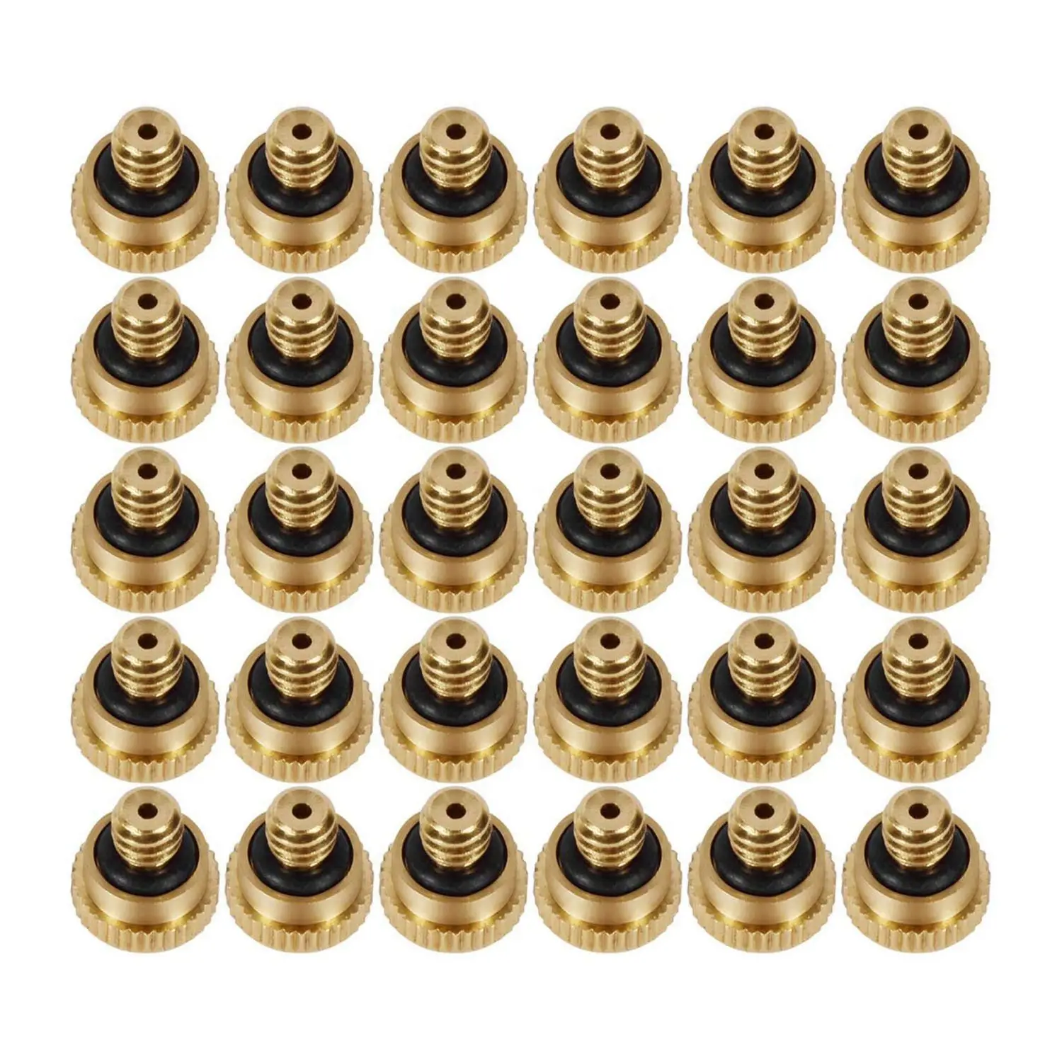 30 Pack Misting Nozzles 0.4mm Replacement Heads, Low Pressure Atomizing Misting Sprayer for Patio Lawn