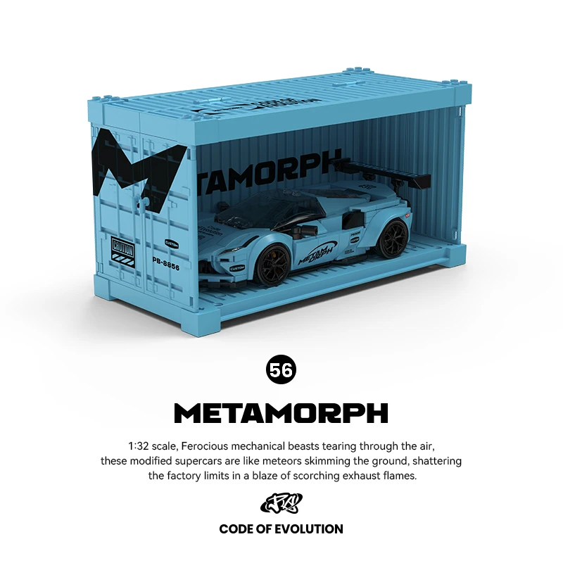 

Конструктор PB8856 MOC: Гоночный автомобиль, 362 детали, с демонстрационным боксом, коллекционная модель спортивного автомобиля, мелкие кирпичики, игрушки для мальчиков, подарки