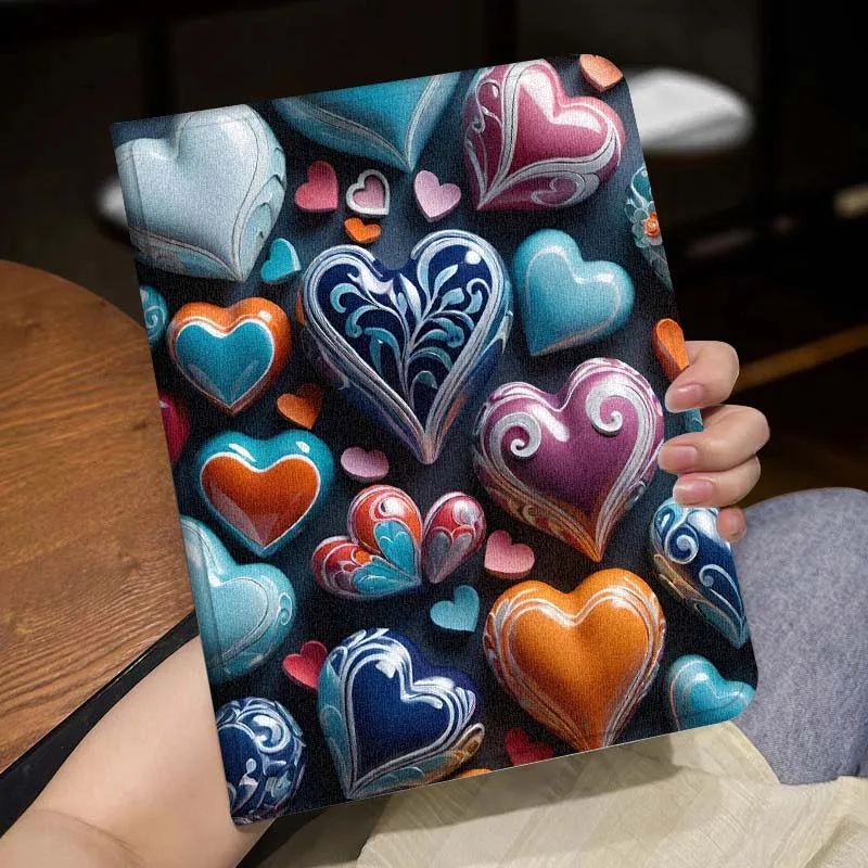 Purple Leopard Heart For Lenovo Xiaoxin Tab Pad K10 K11 Y700 P11 3rd GT Pro Plus Gen Tablet Case Gift Cover