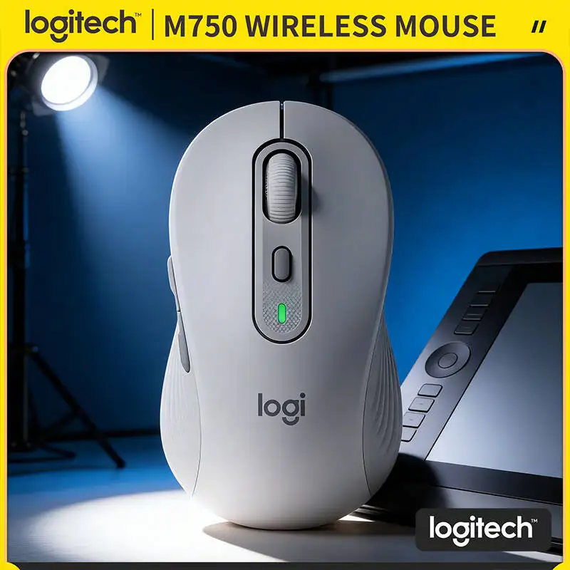 

M750 Wireless Office Mouse - Soft Grips, 4000 DPI Precision, SmartWheel, 24-Month Battery, Travel Pick