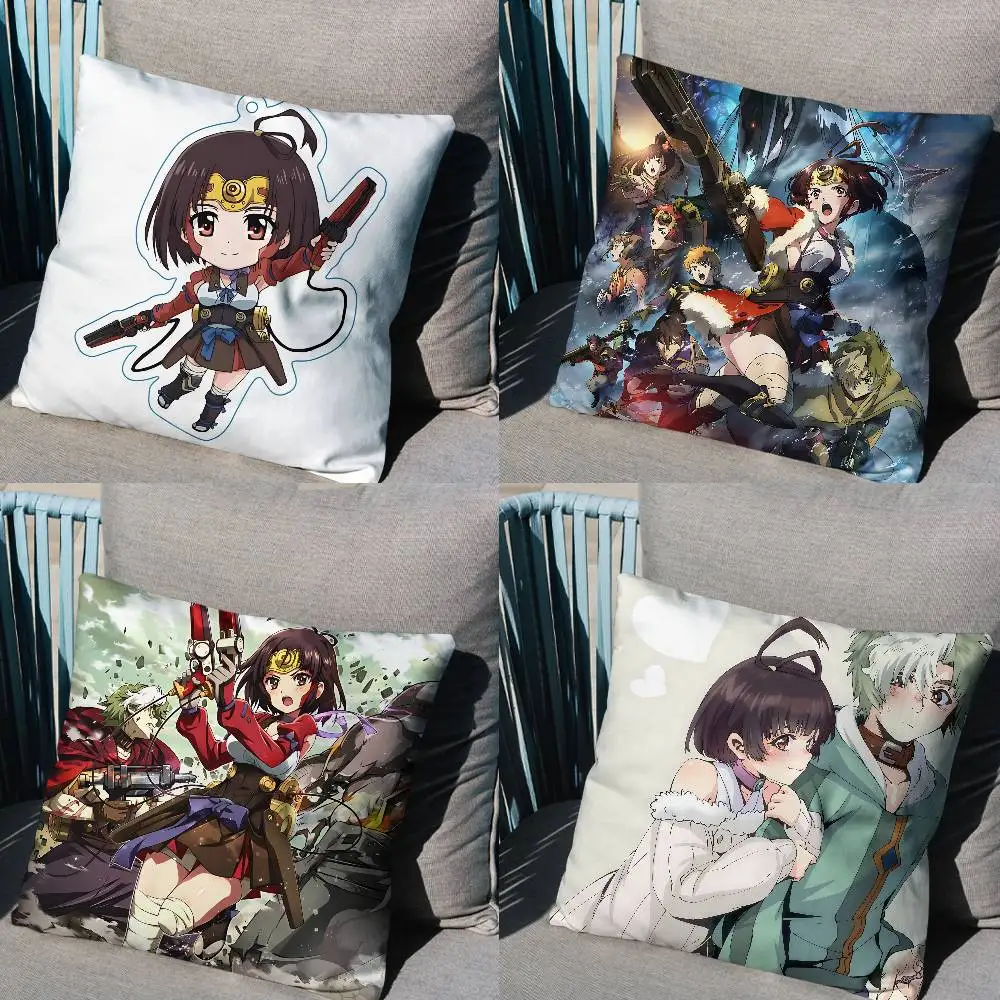 

cool Ikoma Mumei Kabaneri Cushion Cover Suitable For Sofa Car Bedroom Office Cushions Decorative Pillow Case