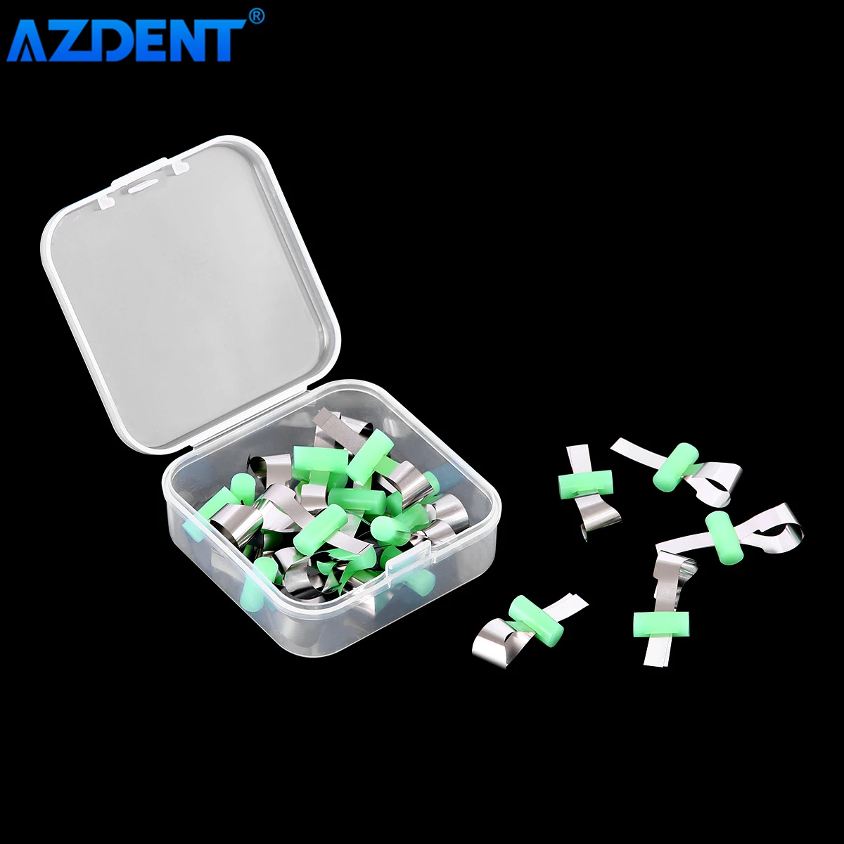 Bandas de matrices de Metal Dental sin retenedor Automatrix AZDENT con casillero que forma la hoja seccional de ortodoncia contorneada