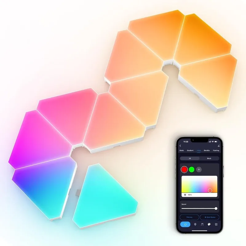 Pickup rhythm music quantum light triangle light e-sports atmosphere light wall