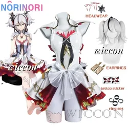 Camellya Cosplay Costume Game Wuthering Waves Chun Sweet Uniform Dress Full Set with Prop Halloween Party Role Play Cloth XXXL
