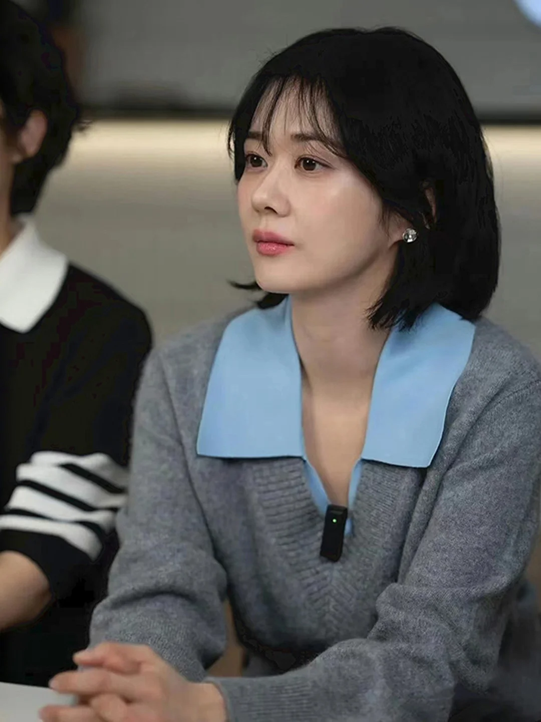 

Повседневный шерстяной вязаный свитер с цветными вставками, имитация двухслойности, свободный крой, мягкий, из смесового полиэстера, с длинными рукавами, дышащий