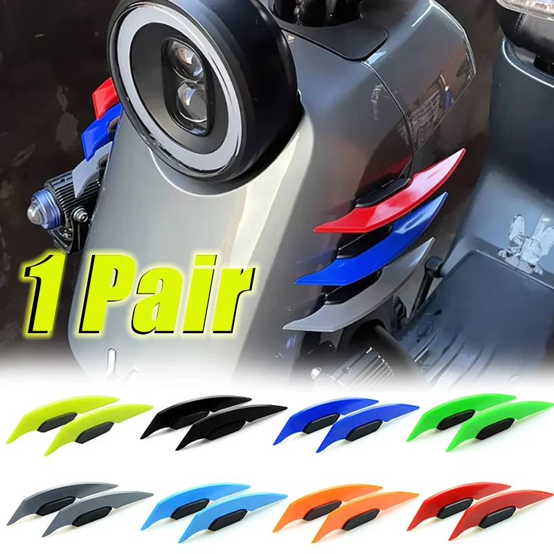 

1 Pair Of Motorbike Modification Colourful Claw-shaped Wind Blade Left and Right Side Wind Deflector Decorative Stickers