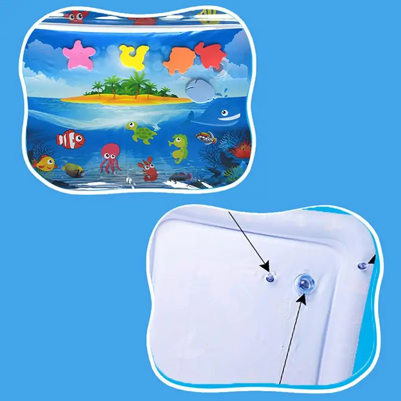 Esterilla de agua inflable para bebé, colchoneta de juego de agua para niños pequeños, juguetes de desarrollo de Educación Temprana, regalo de juguete de verano