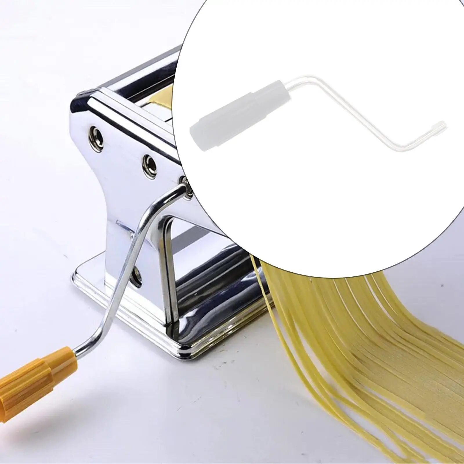 Manual Pasta Machine Handle, Noodle Maker Handle, Metal, Easy to Use, Crank