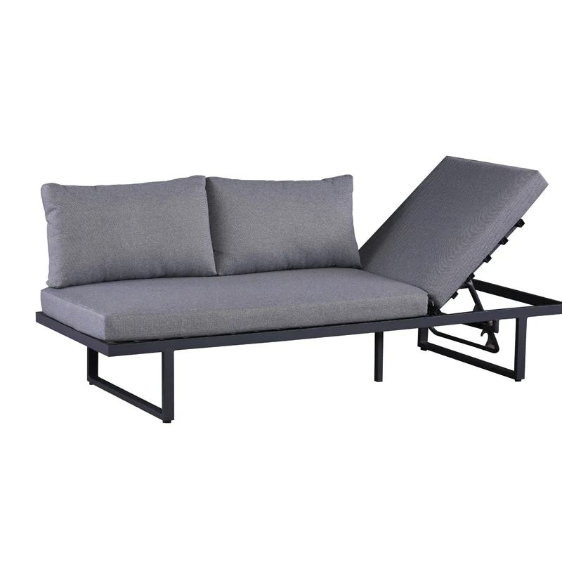 مجموعة أرائك حديقة الفناء الحديثة الخارجية لصالون دي جاردين الفاخر للشرفة