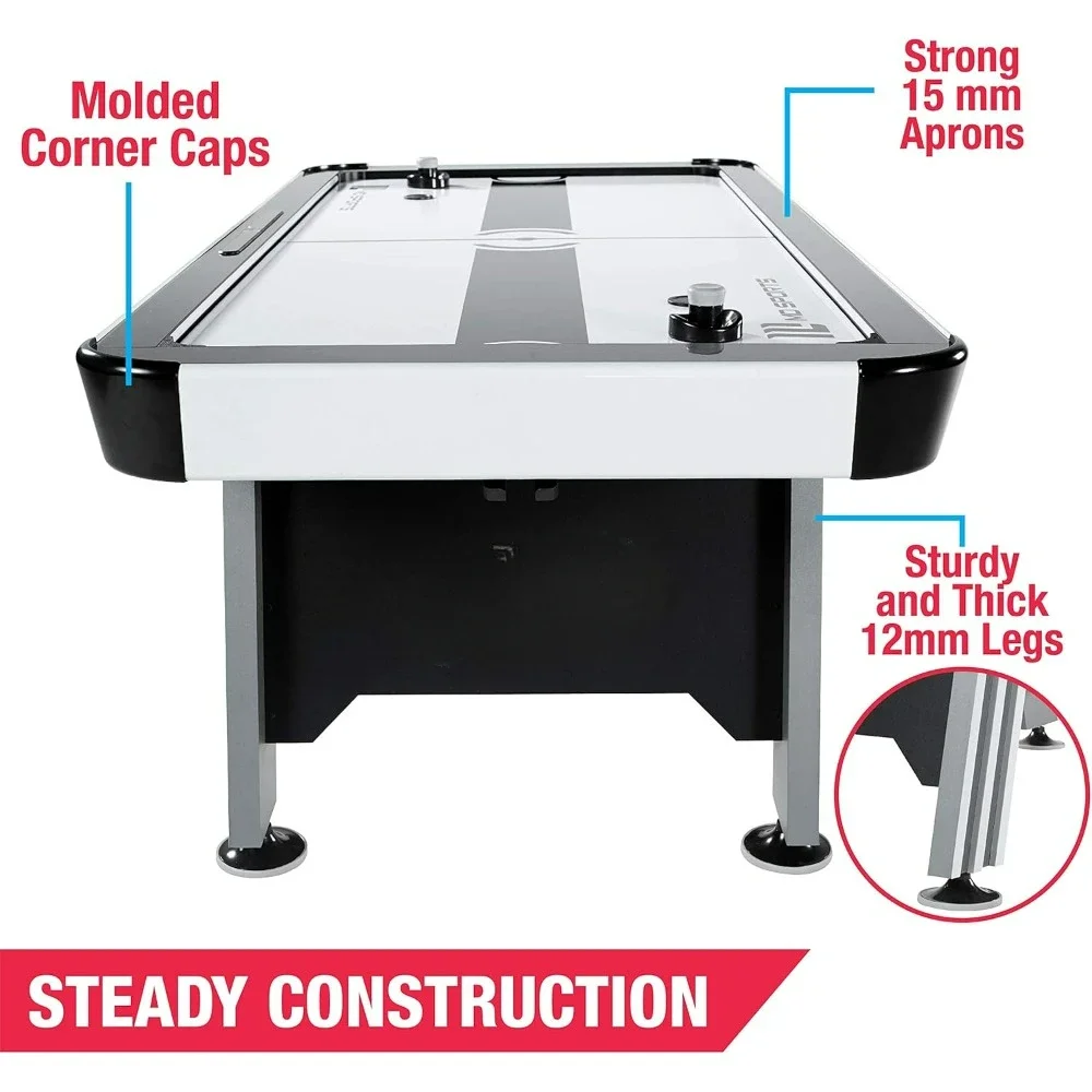 Air Hockey Multiple Styles Game Tables, Indoor Arcade Gaming Sets with Electronic Score Systems, Perfect for Family Game Rooms