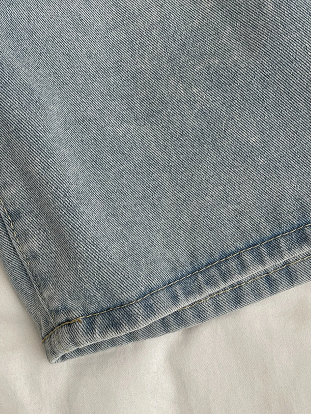 Verão gradiente lavado jeans 2025 nova versão coreana feminina cintura alta calças de perna larga moda versátil calças de comprimento de panturrilha