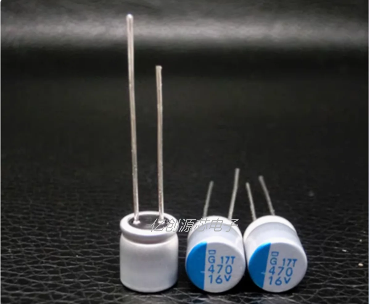 New original 16v 470uF long-pin in-line solid-state capacitor PSG Ultra-low ESR size 8*8mm