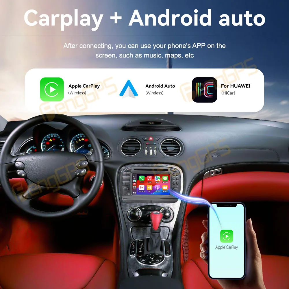For Mercedes SL 2001-2004 Android Car Radio Multimedia Video Player Wireless Carplay Autoradio Stereo GPS Navigation Head Unit