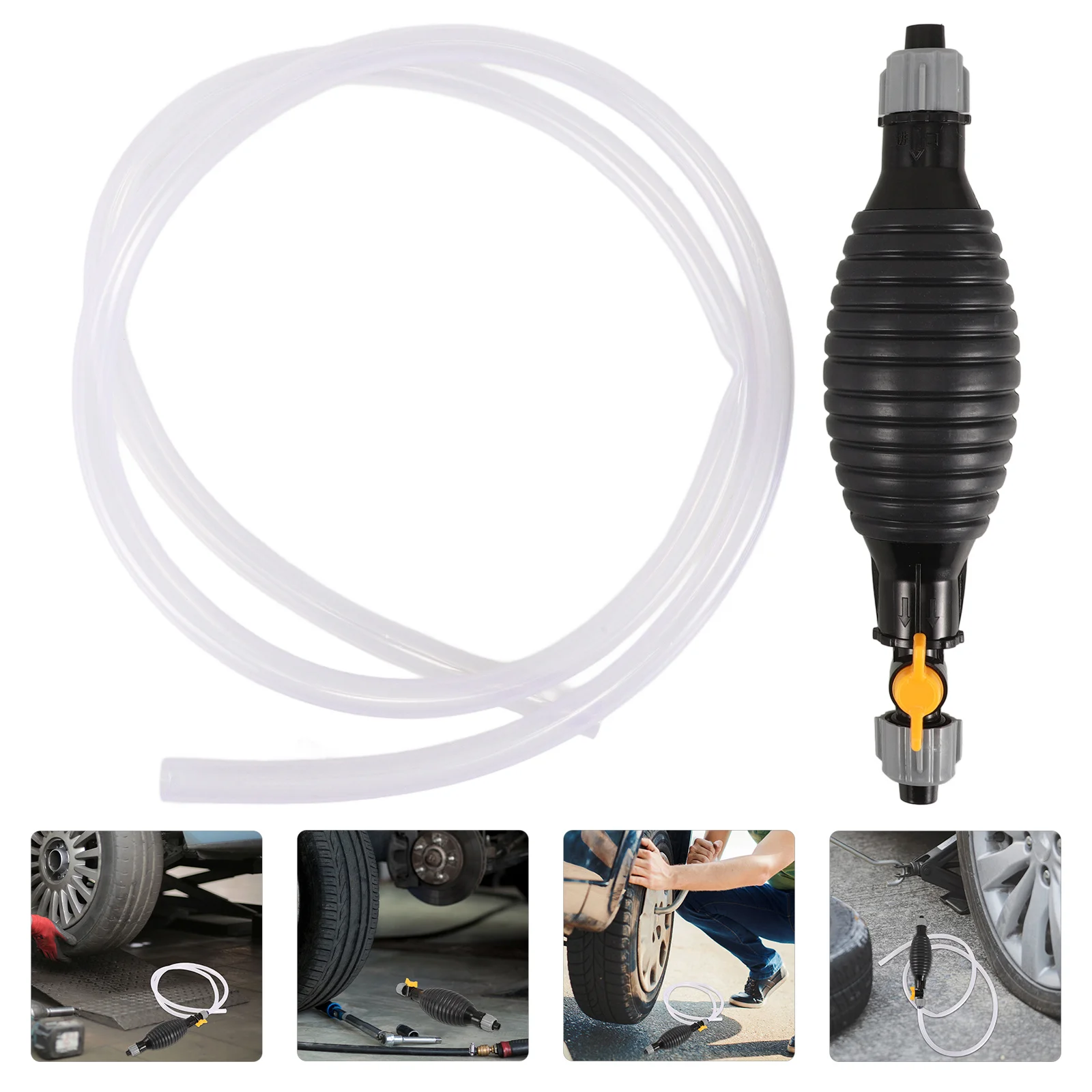 

1Set Manual Liquid Pump Oil Gas Siphon Multi-Function Fuel Water Transfer Suction Hose Oil Pump Transfer Plastic