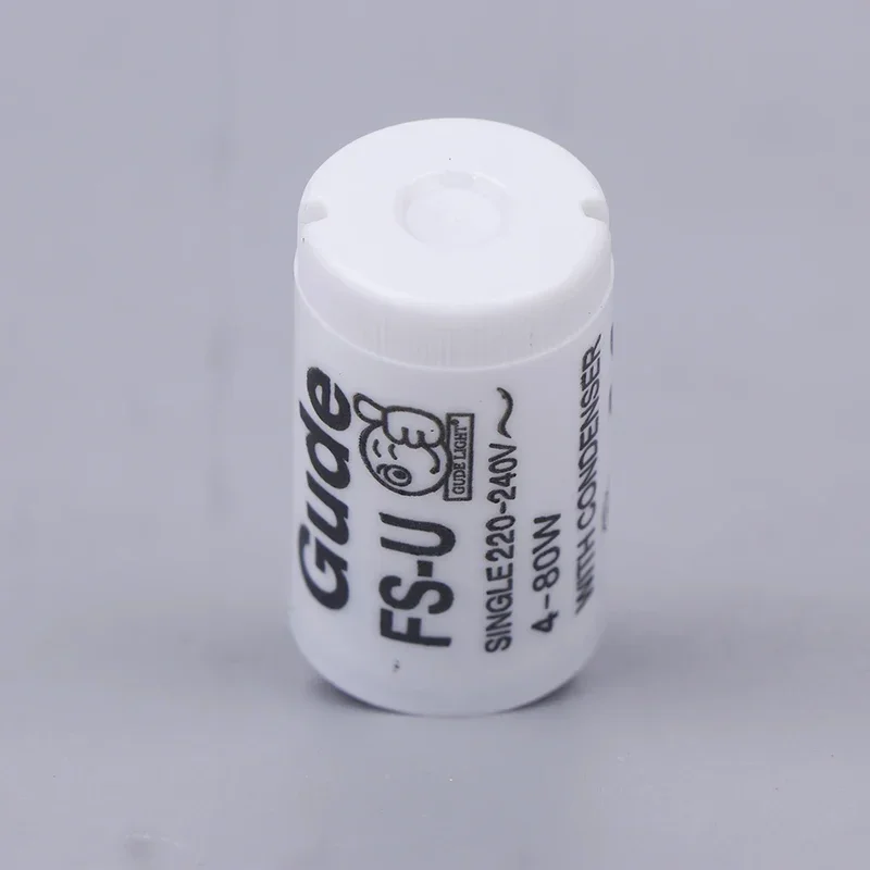 5pcs/set Single 220V-250V 4-80W Fluorescent Lamp Starter FS-U S2 TL Starter Tube Fuse Starters