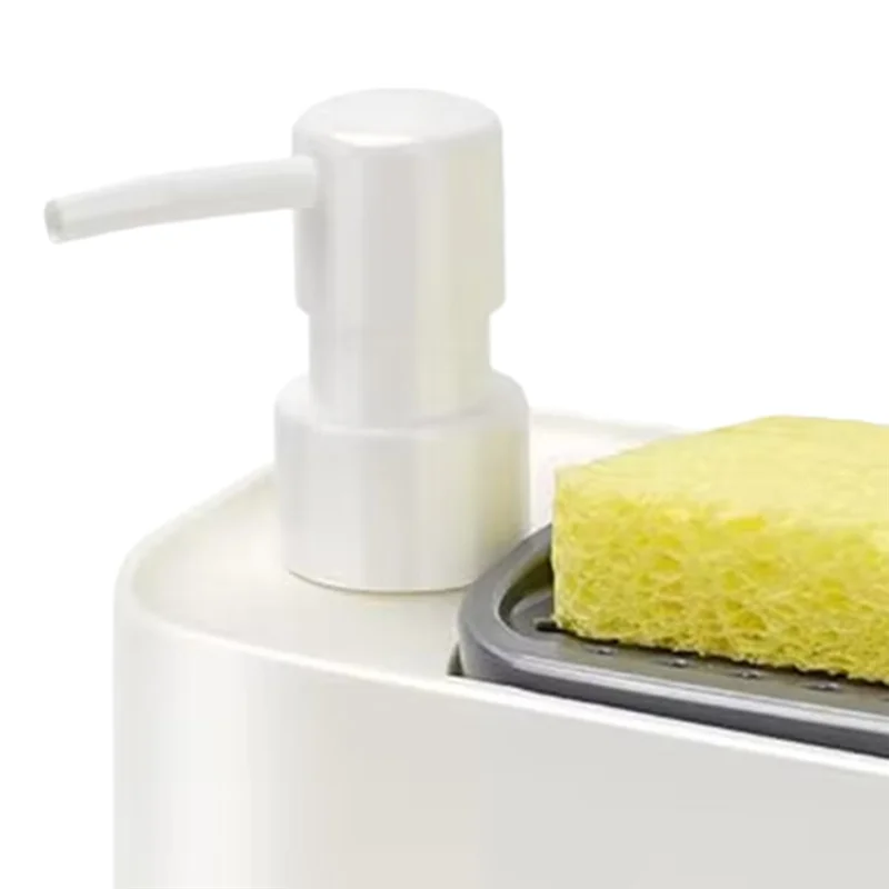 

MCGS-набор дозаторов мыла для рук и посуды, насос для мыла на столешнице с двойной функцией дозатора и держателем губки для кухонных раковин