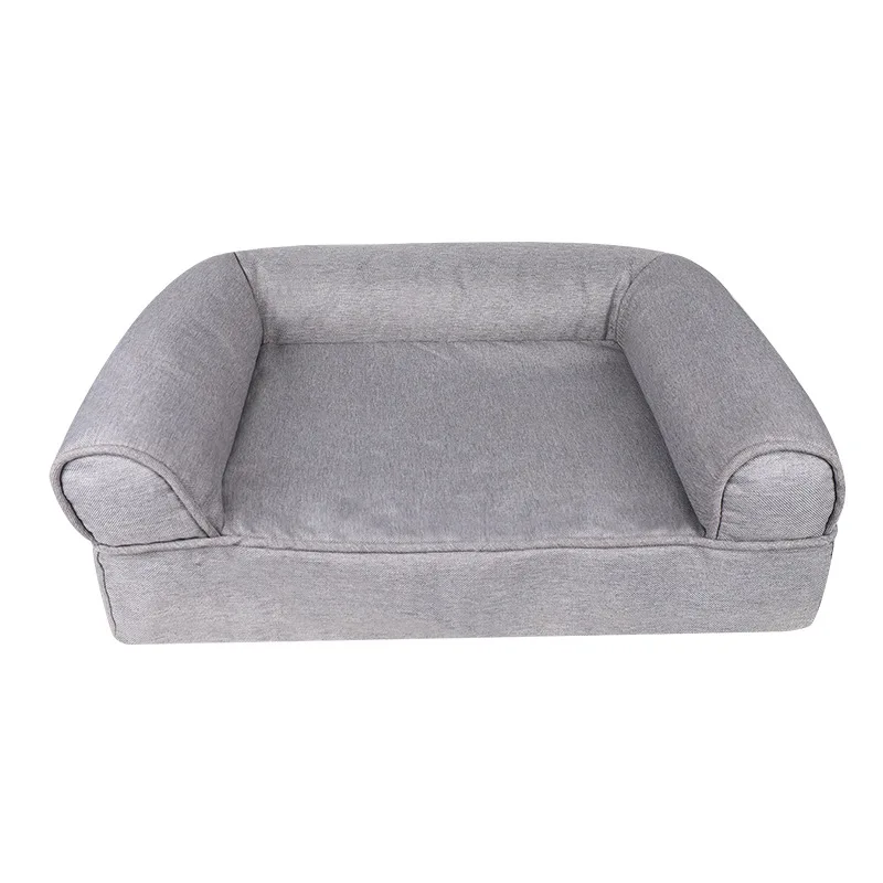 

New Pet Sofa Nest Dog Bed Cat Nest Linen Fabric Removable and Washable Four-season Universal Small Dog Pet Products