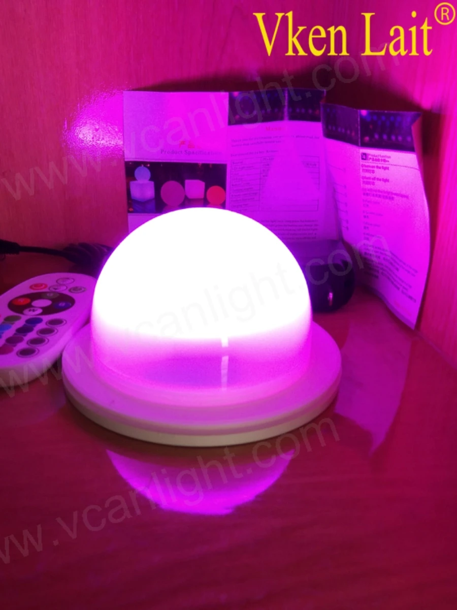 Imagem -04 - Rápido para Decoração de Casamento Controle Remoto Submersível Vaso de Luz Led