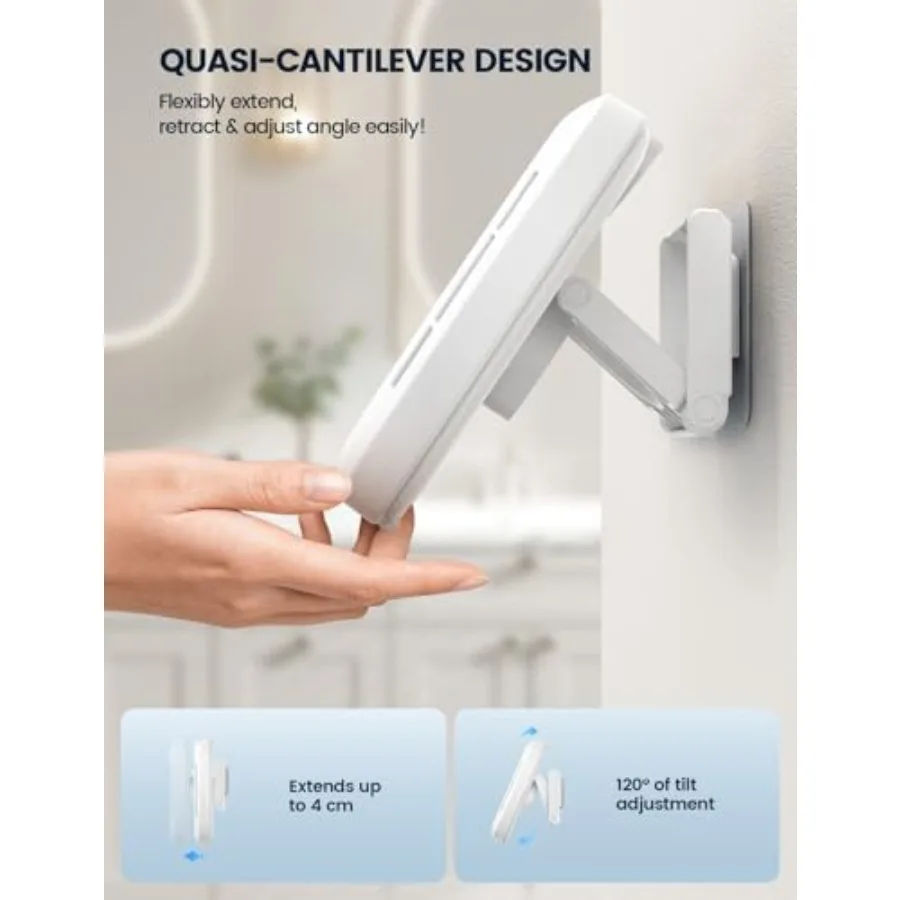 Shower Phone Holder with Speaker Holes, IPX6 Waterproof Clear Sound and 480° Rotation Shower Case Accessories, Waterproof Bathr - view 4