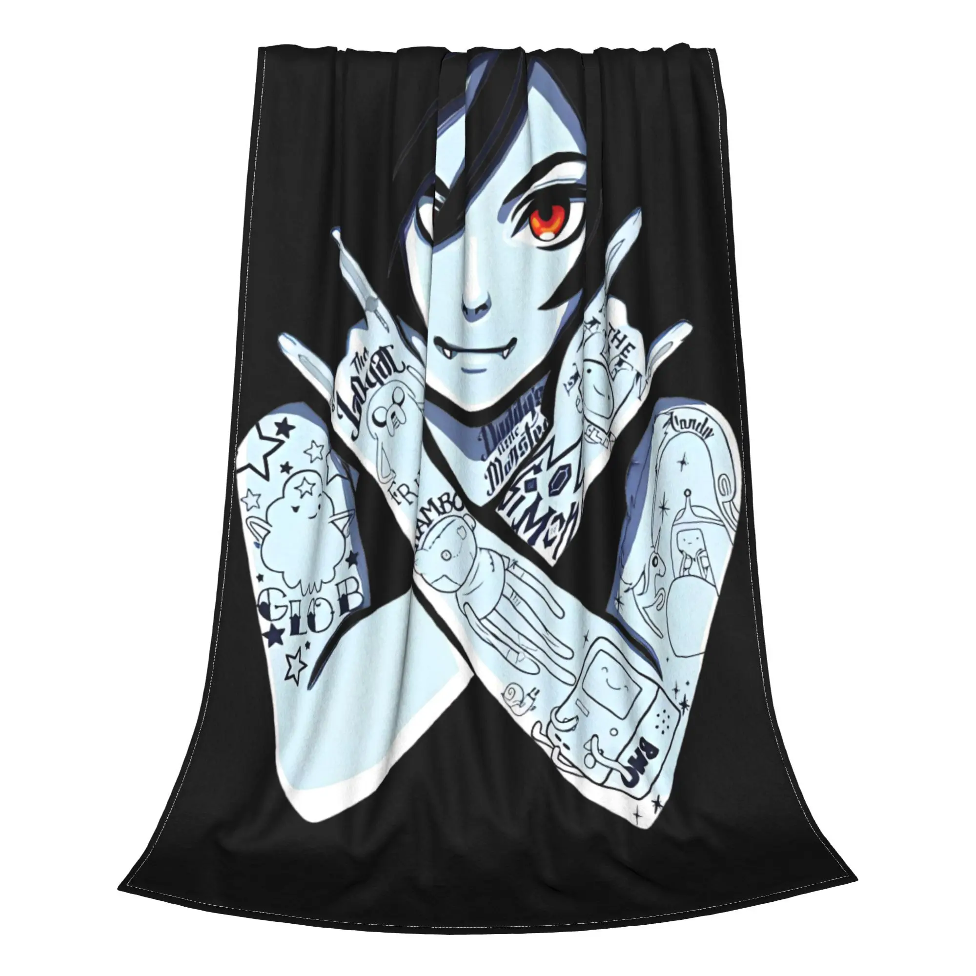 Vampire Queen Marceline Blanket Flannel Awesome Warm Throw Blankets for Bedspread Spring Autumn