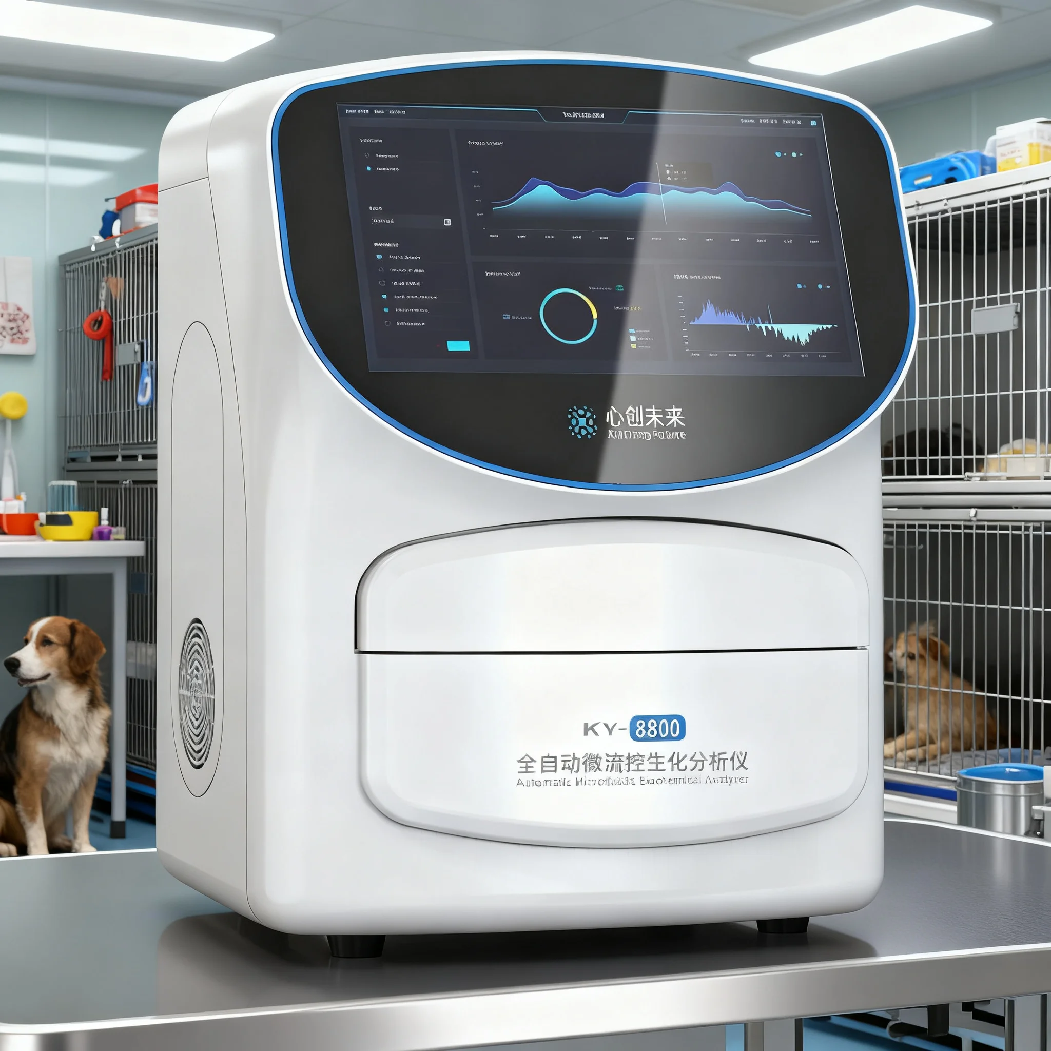 Blood Detection Machine Version 2 & 20 Boxes of Feline Inflammation Test Reagent Disc