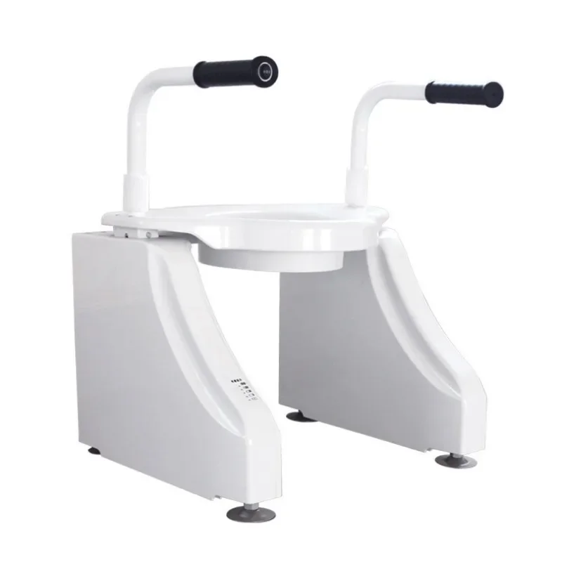 

Accessible electric lift toilet chair with armrests