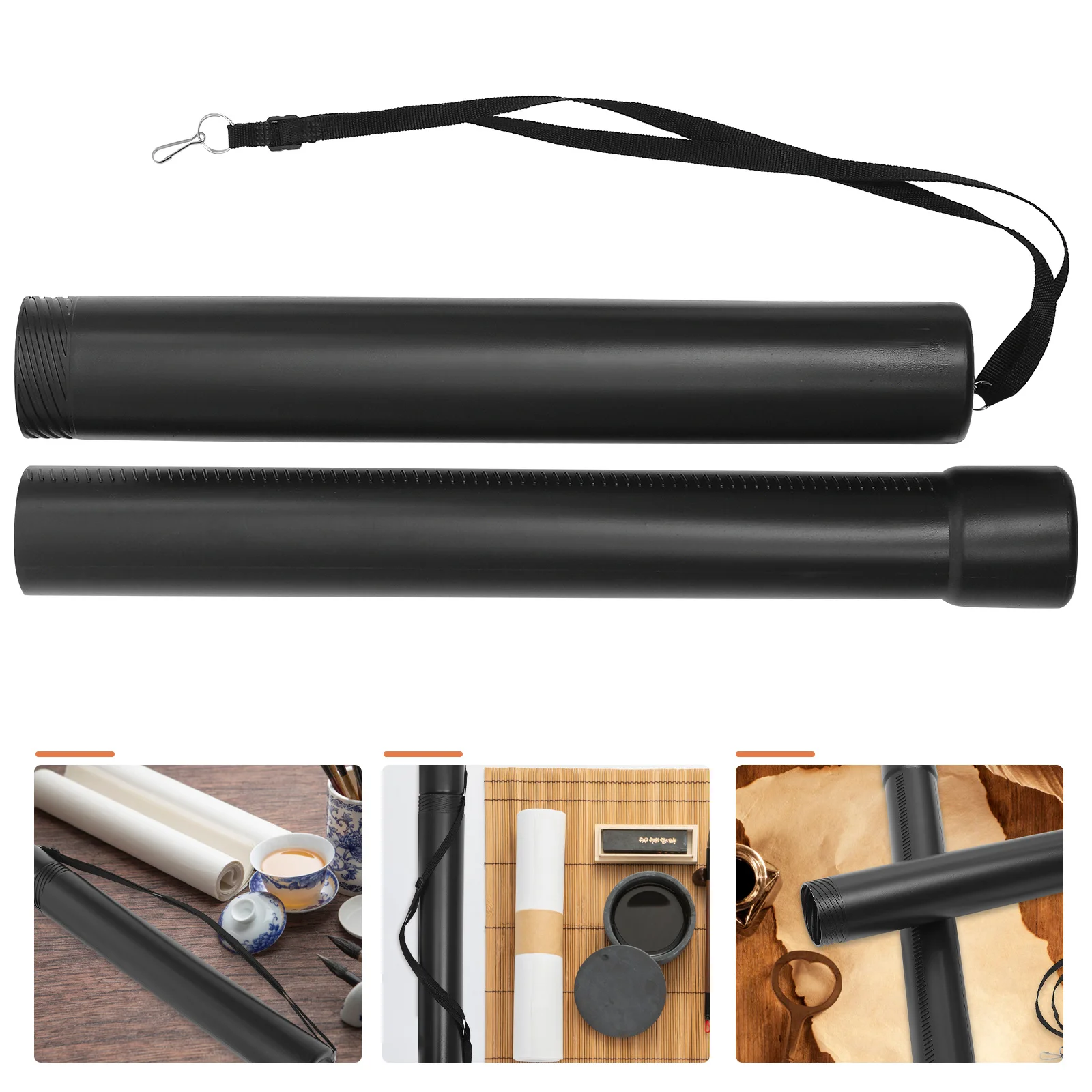 

Poster Tube 48 Inches Reusable Telescoping Poster Holder Expandable Paper Storage Tube for Drawings Prints Artwork Carrying Case