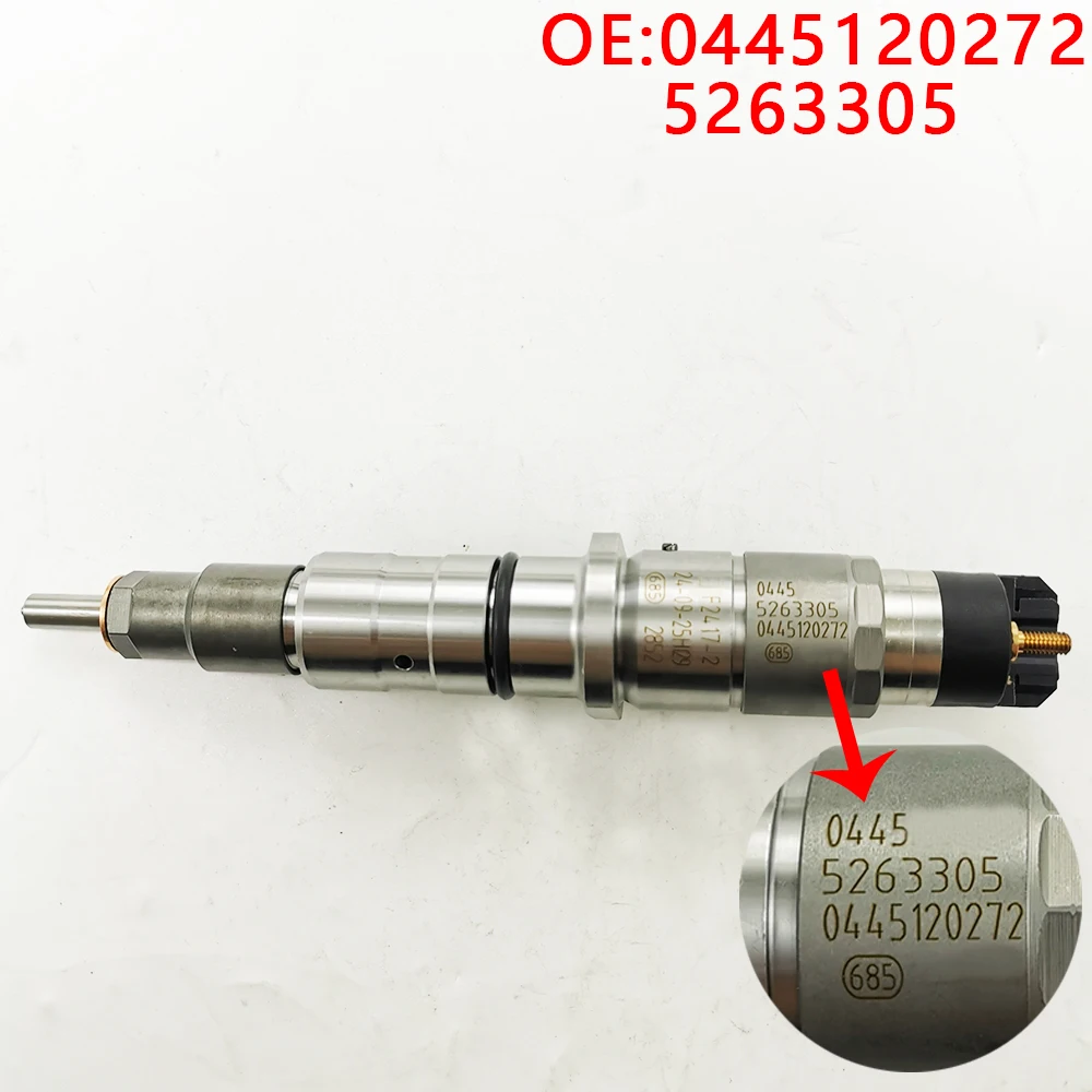 0445120272 For Cummins QSC8.3 Engine Accessories Injector Assembly 5263305