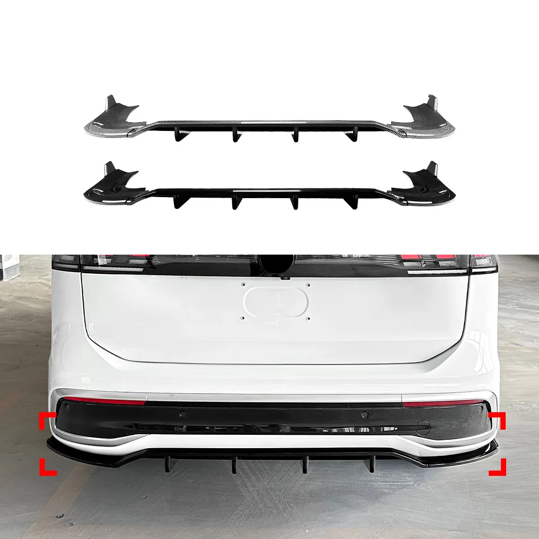 Suitable for Volkswagen Tiguan MK3 Standard Edition 2024 + Rear Lip Tail Lip Spoiler Rear Wrap Angle Modification