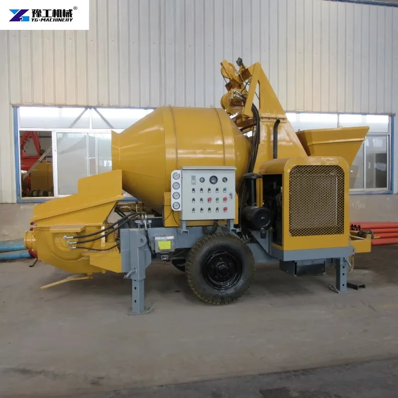 Diesel Engine Concrete Mixing and Conveying Pump  Construction Integrated Concrete Pumping Machine