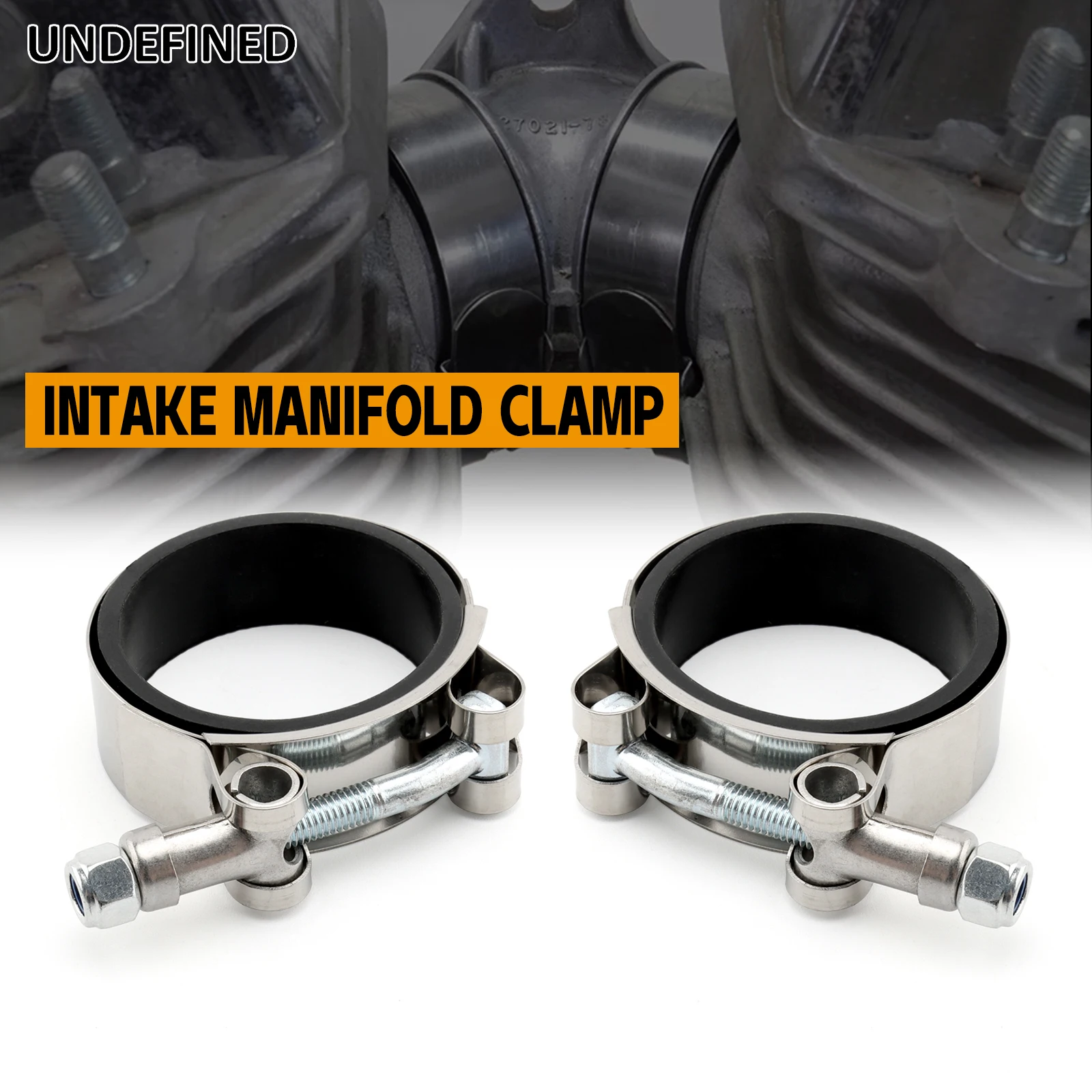 Intake Manifold Clamp Kit 18-0282S For Harley Shovelhead FL Electra Tour Wide Glide FX Fat Bob Low Glider XL Sportster 1978-1984