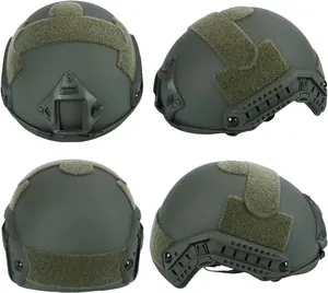 Helmet Booiu Airsoft Casco y máscara Táctica táctica Casco rápido MH Tipo para hombres Multicam paintball al aire libre 10 mejores ventas MSA Casco - №8