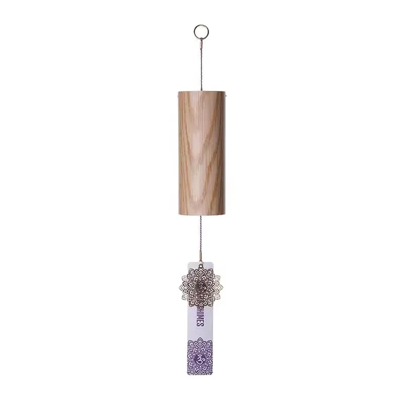 Mountain Rain Colorful Bamboo Wind Chimes Seven Chakras Reiki Sound Bath Healing Handmade Custom Packaging OEM Chord Tones